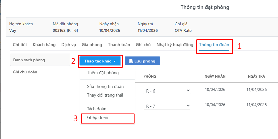 Gộp đặt phòng lẻ thành nhóm (2)